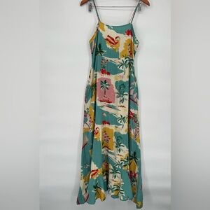 True Destinations Floral Paradise Maxi Dress Size L